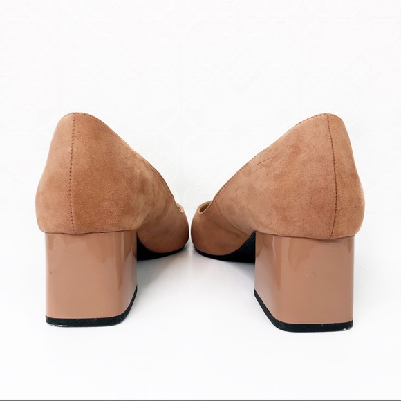 💜Zara TRF Nude Pink Block Heels EUR 42 - Picture 5 of 8
